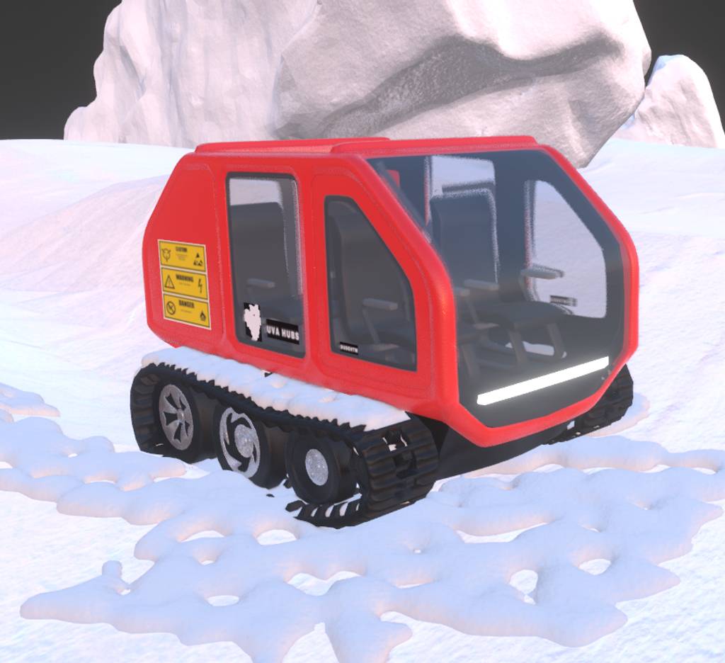 blender雪地车模型：投稿人韩薯片