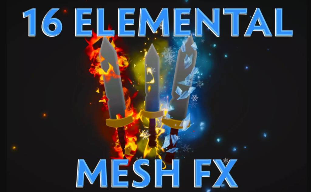Unity – 16 种游戏粒子特效 Elemental Mesh FX