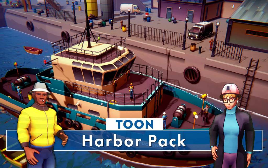 Unity – 风格化游戏港口场景 Toon Harbor Pack