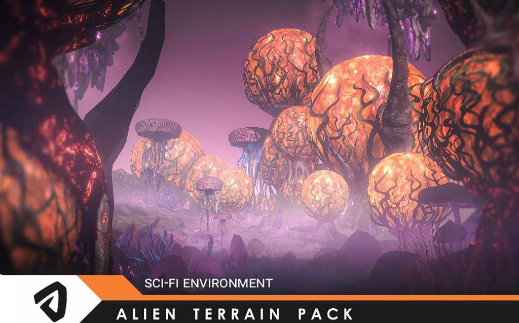 Unity – 外星地形包 Alien Terrain Pack
