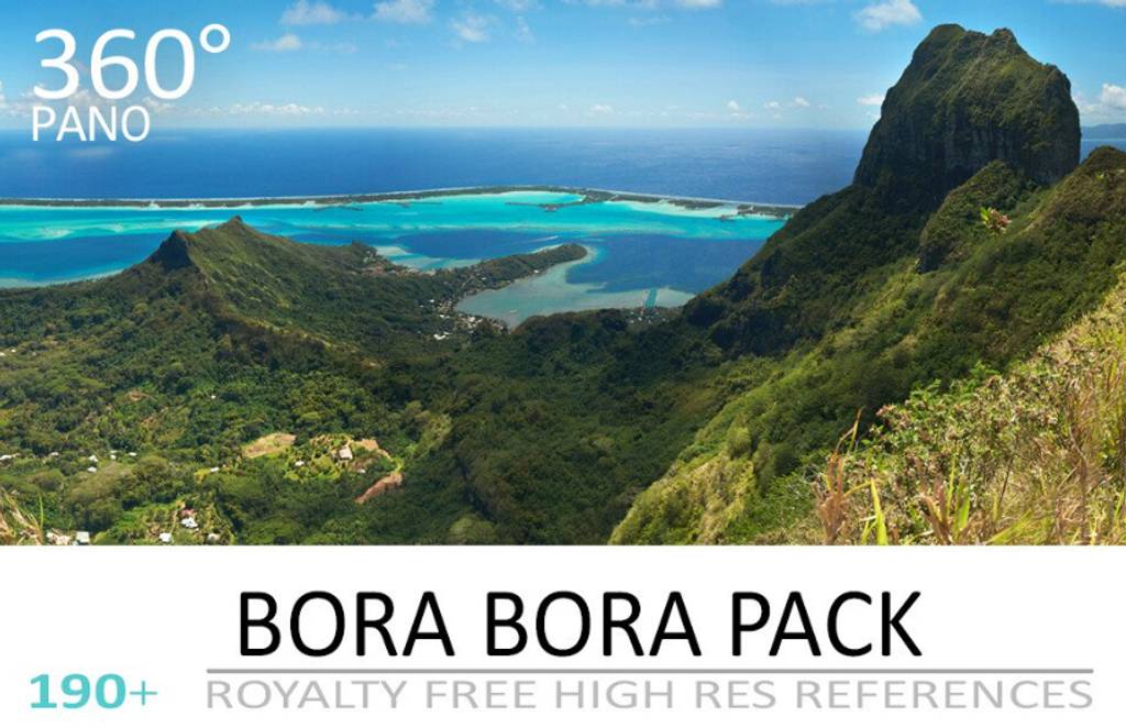 190 张珊瑚礁沙滩风景参考照片 BORA BORA PACK