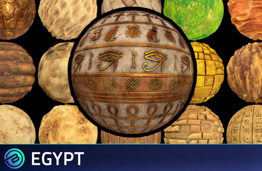 Unity – 风格化的埃及纹理 Stylized Egypt Textures – RPG Environment