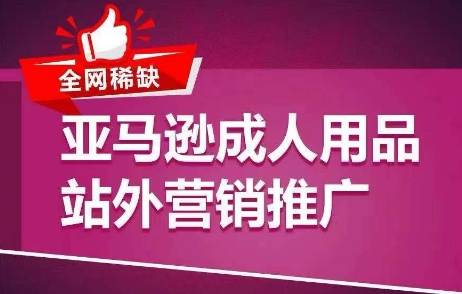 全网稀缺！亚马逊成人用品站外营销推广，​教你引爆站外流量，开启爆单模式-网创指引人