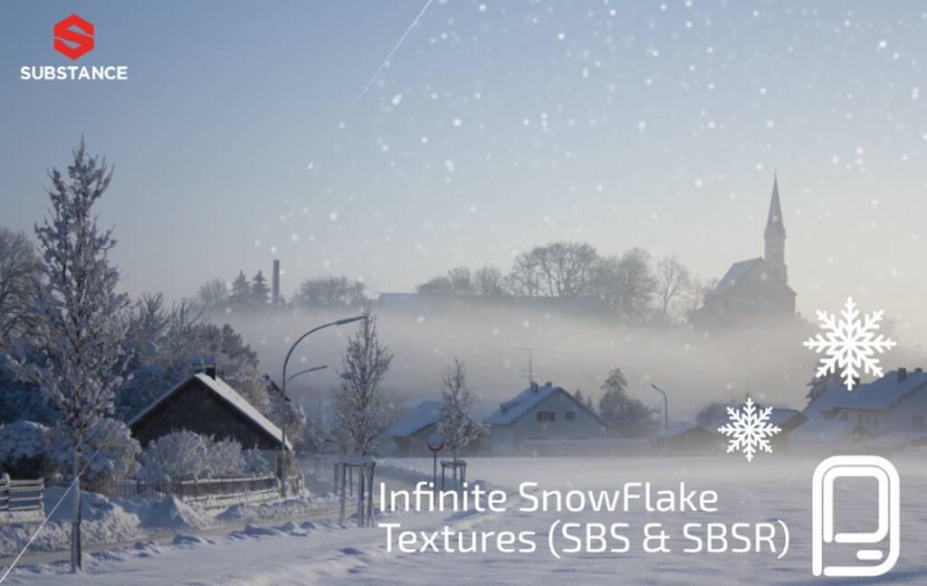 SP插件 – 冬季雪景纹理生成器 Infinite Snow Texture Generator Substance