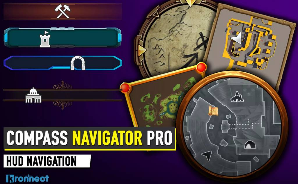 Unity插件 – 游戏导航仪插件 Compass Navigator Pro