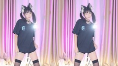 1鱼子酱TOMBOY黑色体恤黑丝版直播跳舞录屏1080P高清AVC-JK制服圈