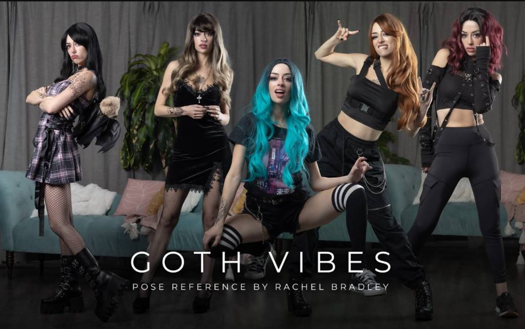 783 张哥特氛围姿势参考 Goth Vibes – Pose Reference for Artists