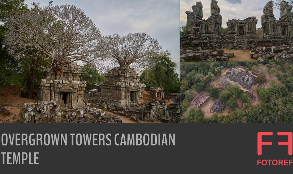 90 张杂草丛生的寺庙参考照片 photos of Overgrown Towers Cambodian Temple