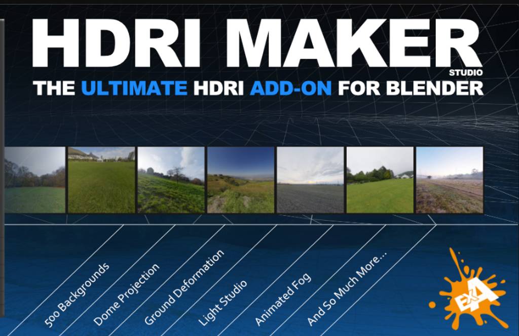 Blender插件 – HDRI环境模拟插件 Hdri Maker
