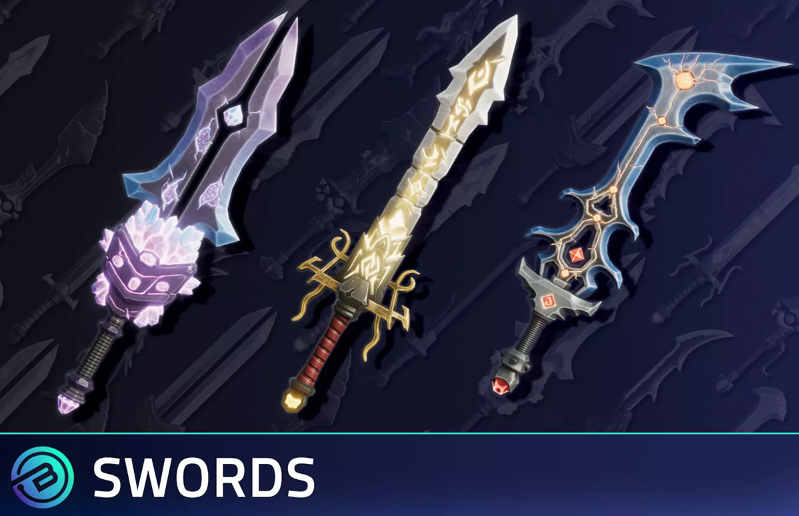 Unity – 风格化剑 Stylized Swords – RPG Weapons