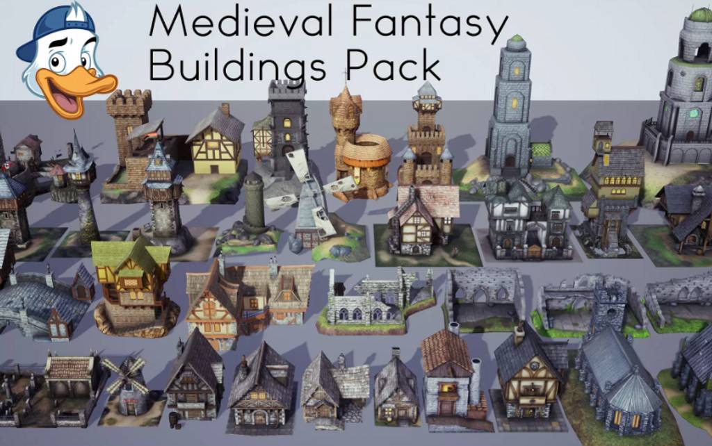 Unity – 中世纪建筑 Medieval Fantasy Buildings Pack