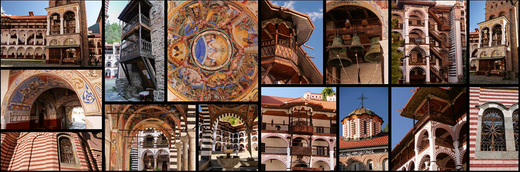 100 张修道院建筑参考图片 Rila Monastery