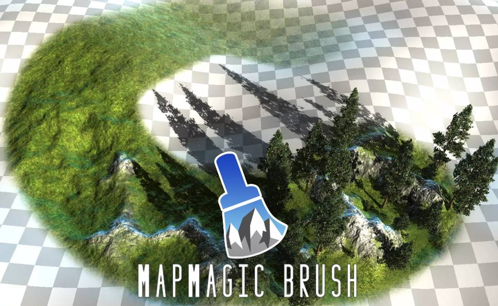 Unity插件 – 地形雕刻画笔 MapMagic 2 Brush