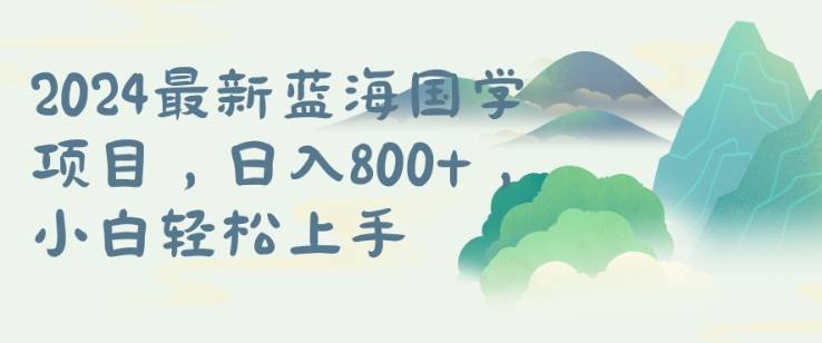 国学项目，长期蓝海可矩阵，从0-1的过程【揭秘】-网创指引人