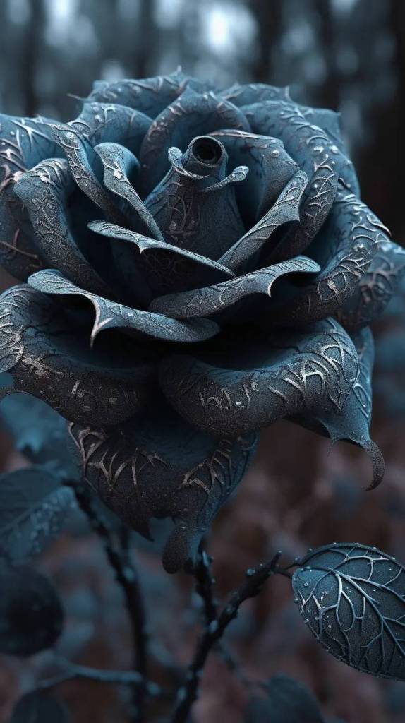 迷幻哑光黑玫瑰