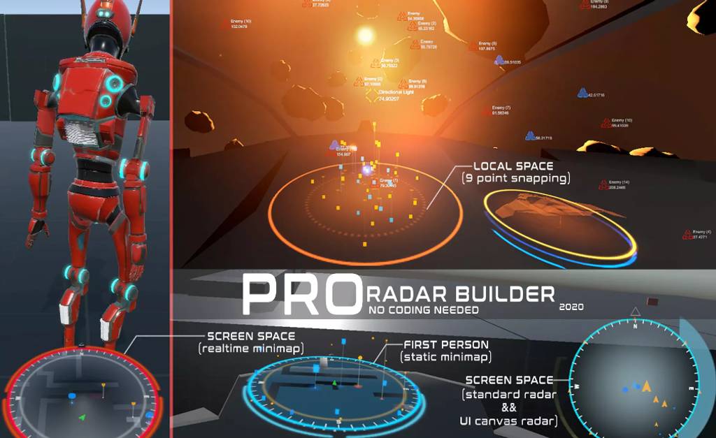 Unity插件 – 专业雷达生成器 Pro Radar Builder