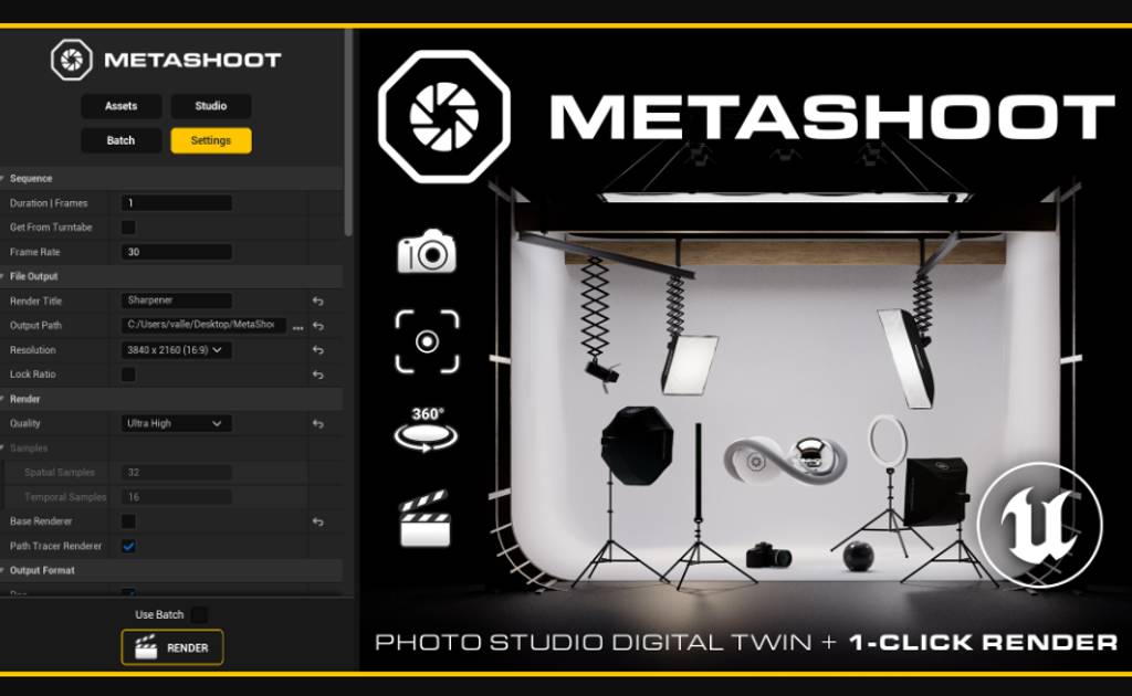 UE5插件 – 摄影工作室环境布光 MetaShoot