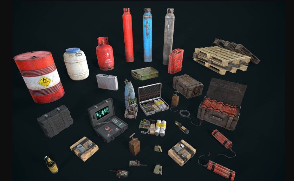 Unity – 游戏道具模型 Explosive Devices