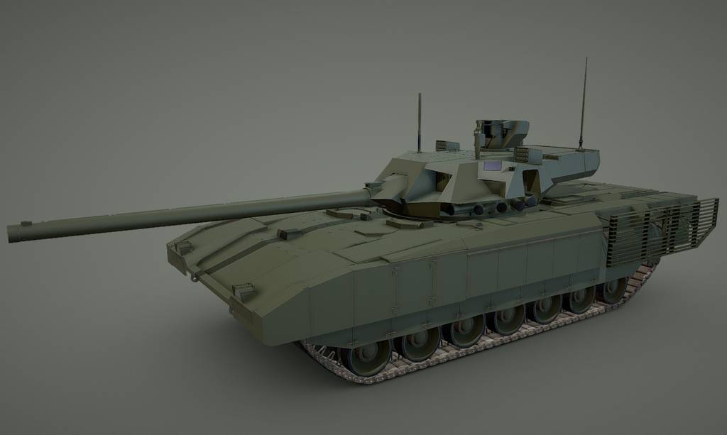 模型资产 – 俄罗斯主战坦克 T-14 Armata next-gen Russian main battle tank