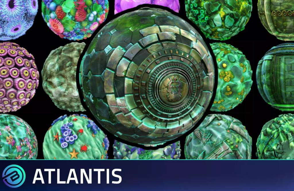 Unity – 风格化亚特兰蒂斯纹理 Stylized Atlantis Textures – RPG Environment