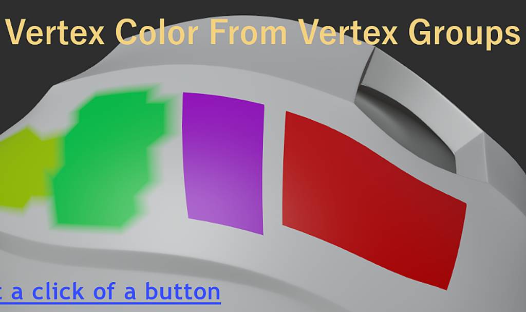 Blender插件 – Vertex模式颜色绘制插件 Vertex Color From Vertex Groups