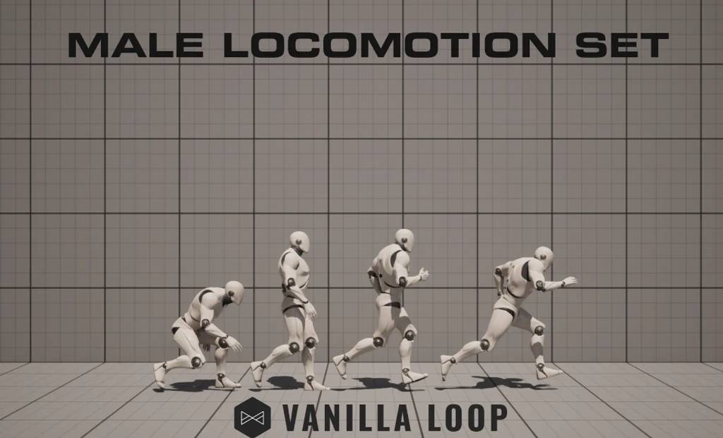 【UE5】写实男性运动动画 Male Locomotion Set