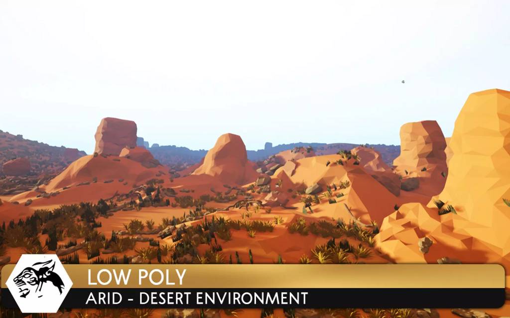Unity – 干旱沙漠环境 Low Poly Arid/Desert Environment